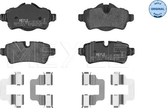Meyle 025 242 8917 - Brake Pad Set, disc brake www.parts5.com