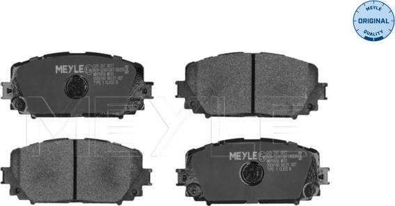 Meyle 025 247 0817 - Комплект спирачно феродо, дискови спирачки www.parts5.com