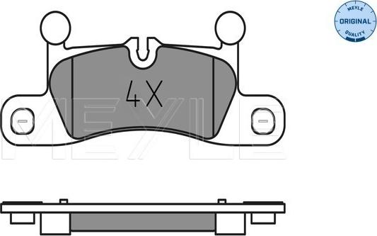 Meyle 025 247 2116 - Brake Pad Set, disc brake www.parts5.com