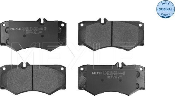 Meyle 025 207 8418 - Brake Pad Set, disc brake www.parts5.com