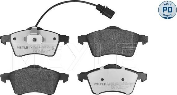 Meyle 025 218 8519/PD - Brake Pad Set, disc brake www.parts5.com