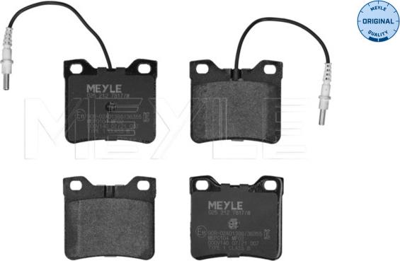 Meyle 025 212 7817/W - Brake Pad Set, disc brake www.parts5.com