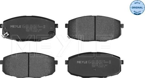 Meyle 025 239 6617/W - Brake Pad Set, disc brake www.parts5.com