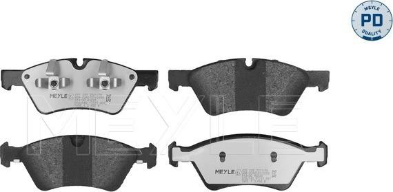 Meyle 025 239 2221/PD - Brake Pad Set, disc brake www.parts5.com