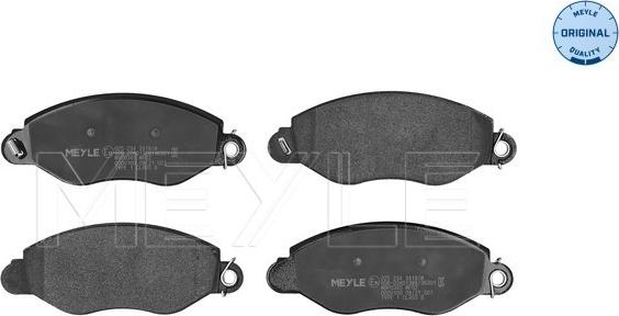 Meyle 025 234 3418/W - Brake Pad Set, disc brake www.parts5.com