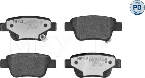 Meyle 025 236 2016/PD - Brake Pad Set, disc brake www.parts5.com