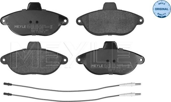 Meyle 025 230 4218/W - Brake Pad Set, disc brake www.parts5.com