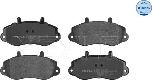 Meyle 025 233 0218 - Brake Pad Set, disc brake www.parts5.com