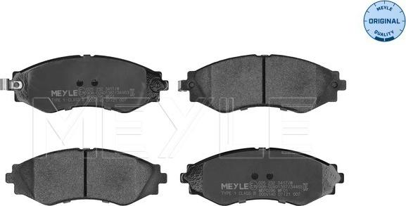 Meyle 025 232 3417/W - Brake Pad Set, disc brake www.parts5.com