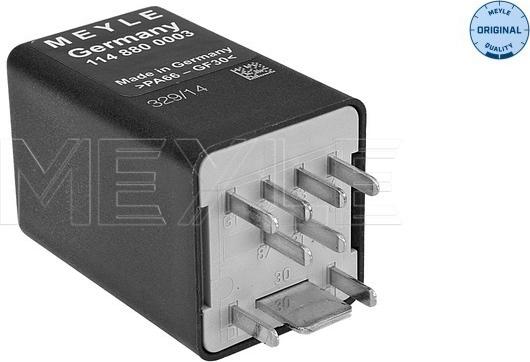 Meyle 114 880 0003 - Control Unit, glow plug system www.parts5.com