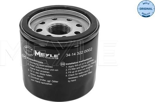 Meyle 34-14 322 0002 - Oil Filter www.parts5.com