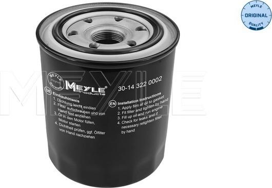 Meyle 30-14 322 0002 - Oil Filter www.parts5.com