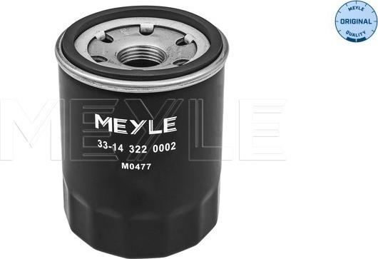Meyle 33-14 322 0002 - Oil Filter www.parts5.com