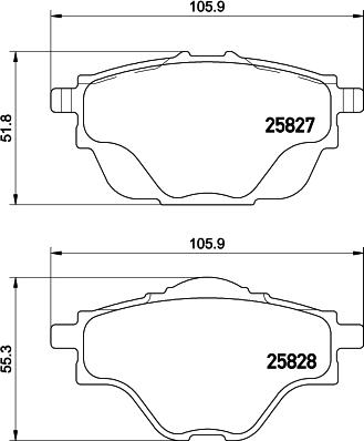 Mintex MDB3402 - Brake Pad Set, disc brake www.parts5.com