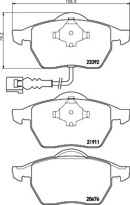 Mintex MDB2041 - Brake Pad Set, disc brake www.parts5.com