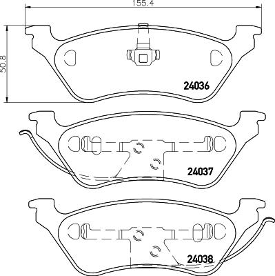 Mintex MDB2217 - Brake Pad Set, disc brake www.parts5.com