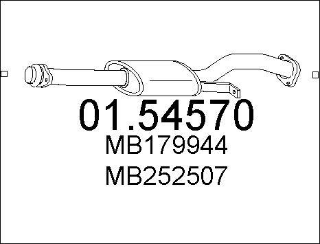MTS 01.54570 - Middle Silencer www.parts5.com