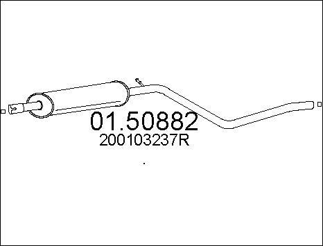 MTS 01.50882 - Middle Silencer www.parts5.com