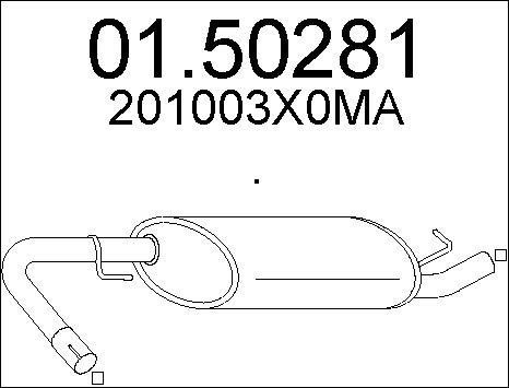 MTS 01.50281 - Middle Silencer www.parts5.com