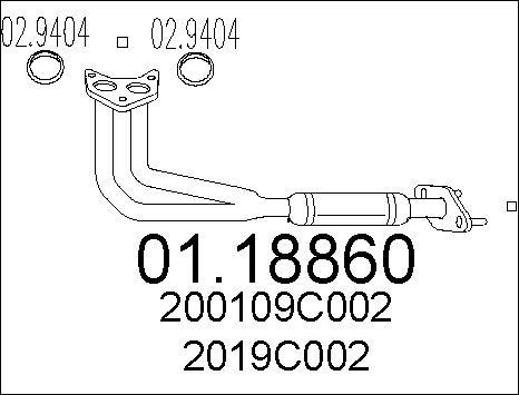 MTS 01.18860 - Exhaust Pipe www.parts5.com