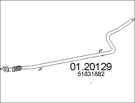 MTS 01.20129 - Exhaust Pipe www.parts5.com
