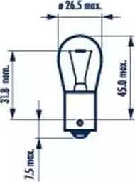 Narva 17644 - Bulb, auxiliary stop light www.parts5.com
