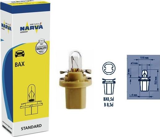 Narva 17049 - Bulb, instrument lighting www.parts5.com