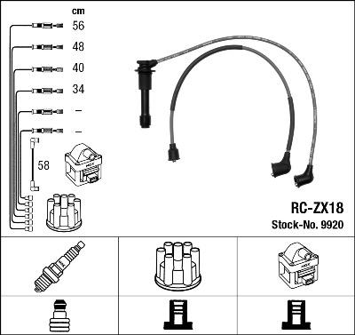 NGK 9920 - Ignition Cable Kit www.parts5.com