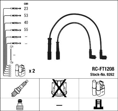 NGK 9262 - Ignition Cable Kit www.parts5.com