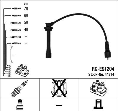 NGK 44314 - Ignition Cable Kit www.parts5.com