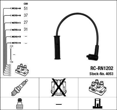 NGK 4053 - Juego de cables de encendido www.parts5.com