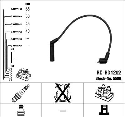 NGK 5506 - Ignition Cable Kit www.parts5.com