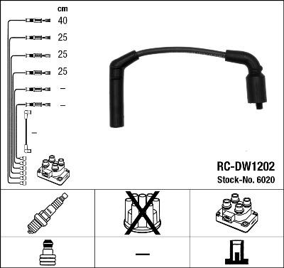 NGK 6020 - Ignition Cable Kit www.parts5.com