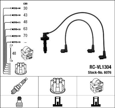 NGK 6076 - Ignition Cable Kit www.parts5.com