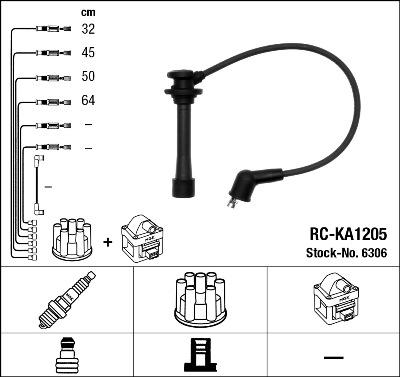 NGK 6306 - Ignition Cable Kit www.parts5.com