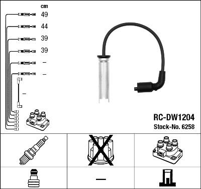 NGK 6258 - Ignition Cable Kit www.parts5.com