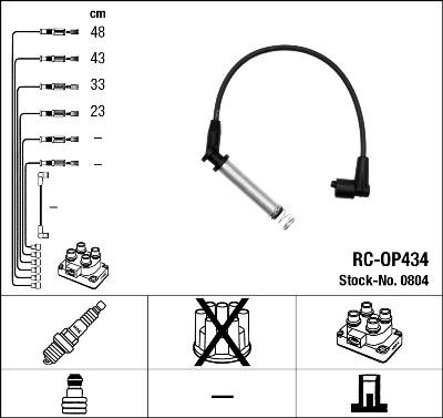 NGK 0804 - Ignition Cable Kit www.parts5.com