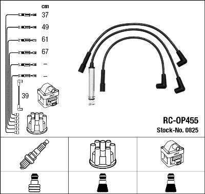 NGK 0825 - Ignition Cable Kit www.parts5.com
