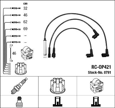 NGK 0791 - Ignition Cable Kit www.parts5.com