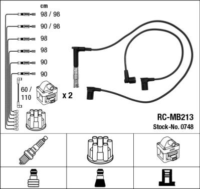 NGK 0748 - Ignition Cable Kit www.parts5.com