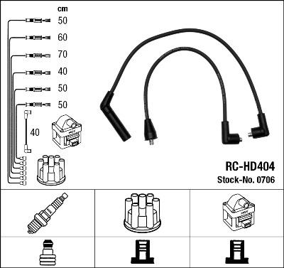 NGK 0706 - Juego de cables de encendido www.parts5.com