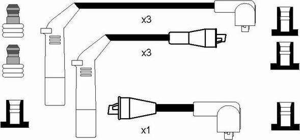 NGK 0706 - Ignition Cable Kit www.parts5.com