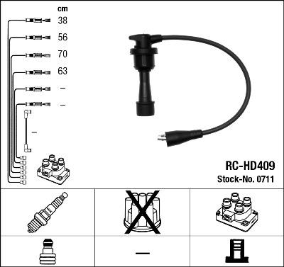 NGK 0711 - Ignition Cable Kit www.parts5.com