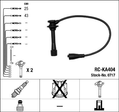 NGK 0717 - Ignition Cable Kit www.parts5.com