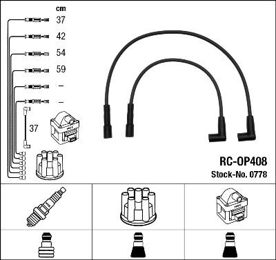 NGK 0778 - Ignition Cable Kit www.parts5.com