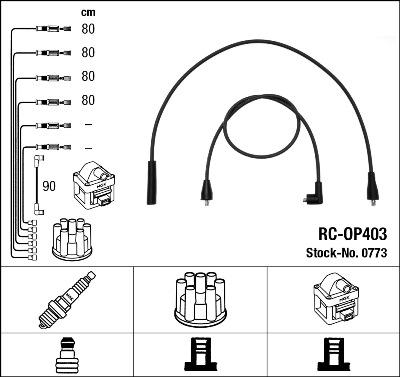 NGK 0773 - Ignition Cable Kit www.parts5.com