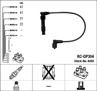 NGK 8458 - Ignition Cable Kit www.parts5.com