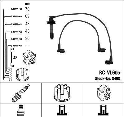 NGK 8468 - Ignition Cable Kit www.parts5.com