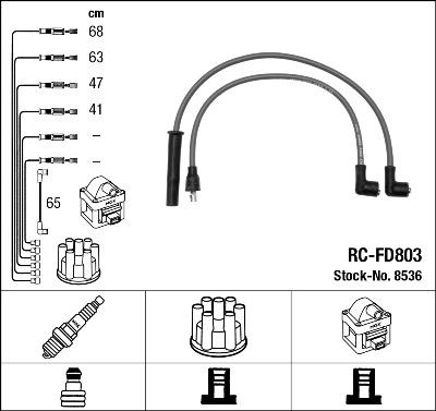 NGK 8536 - Ignition Cable Kit www.parts5.com