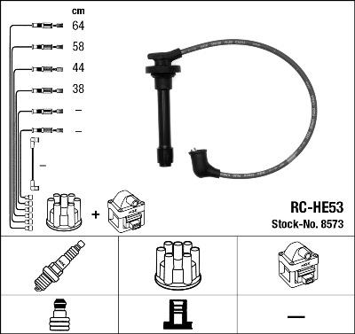 NGK 8573 - Ignition Cable Kit www.parts5.com